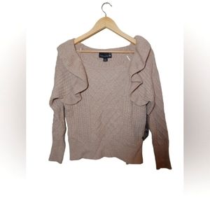 BroadWay 38  Cream Knit Sweater